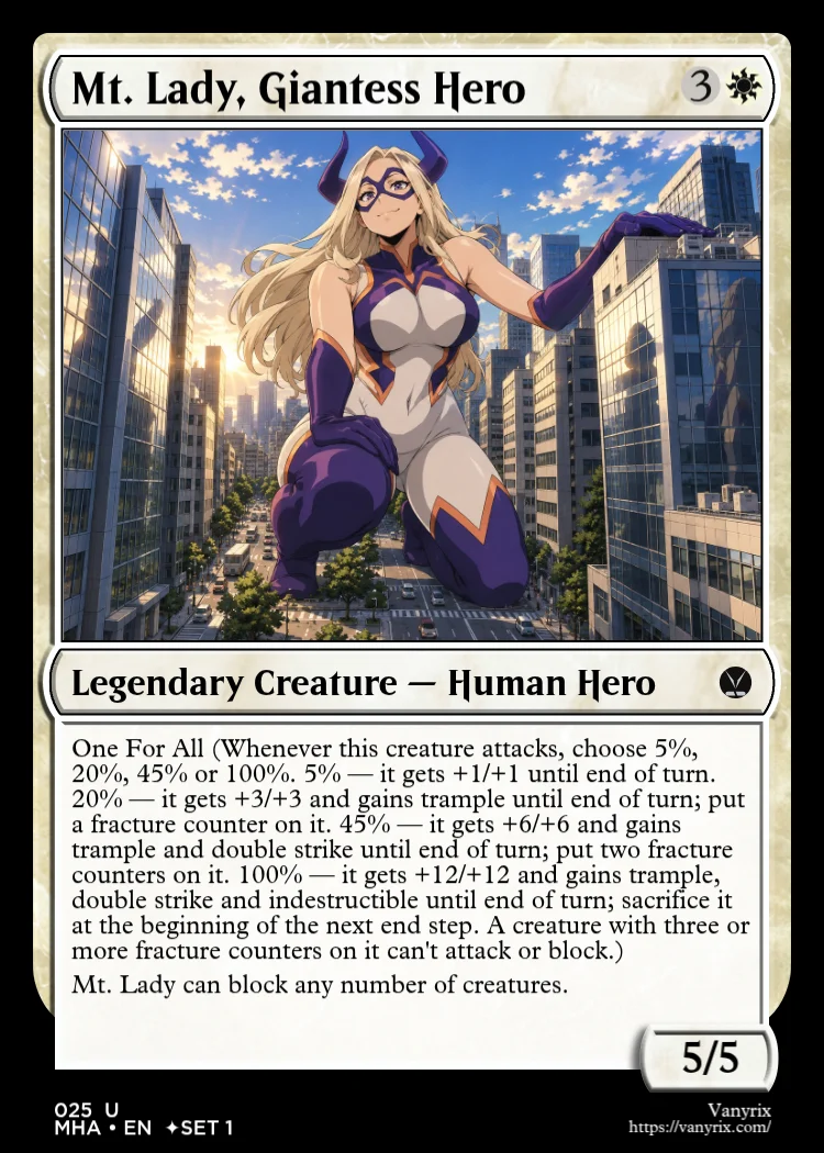 Mt. Lady, Giantess Hero