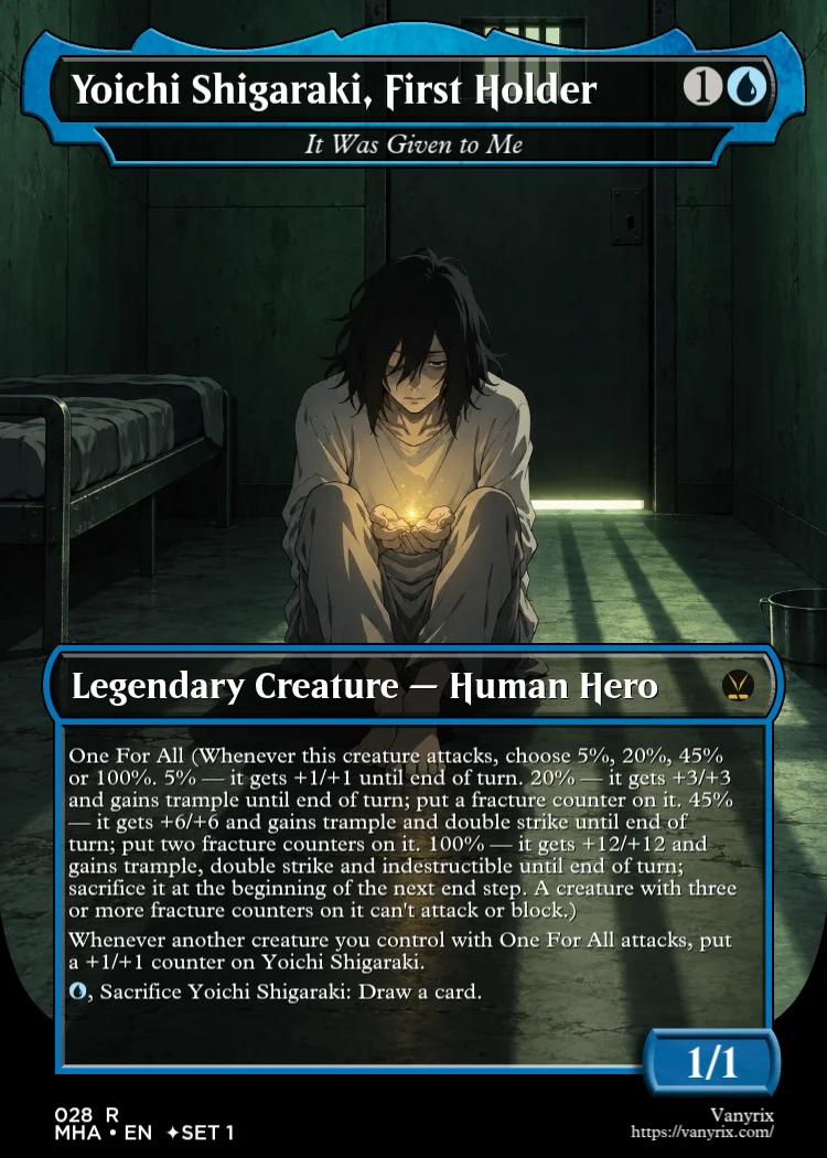 Yoichi Shigaraki, First Holder