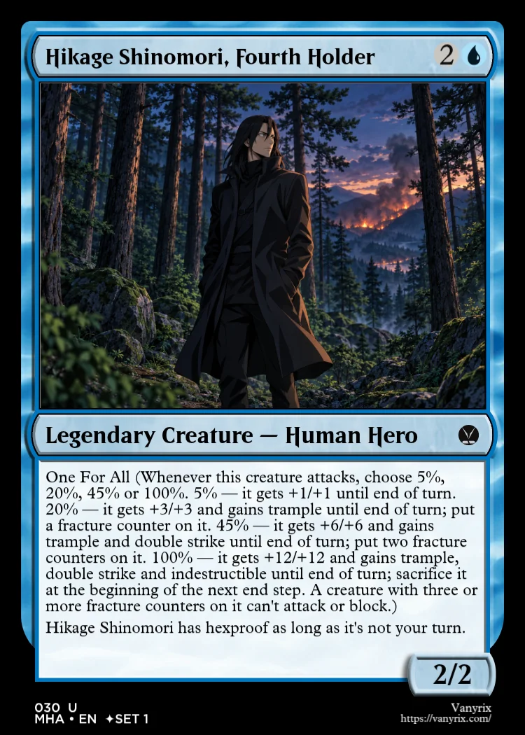 Hikage Shinomori, Fourth Holder