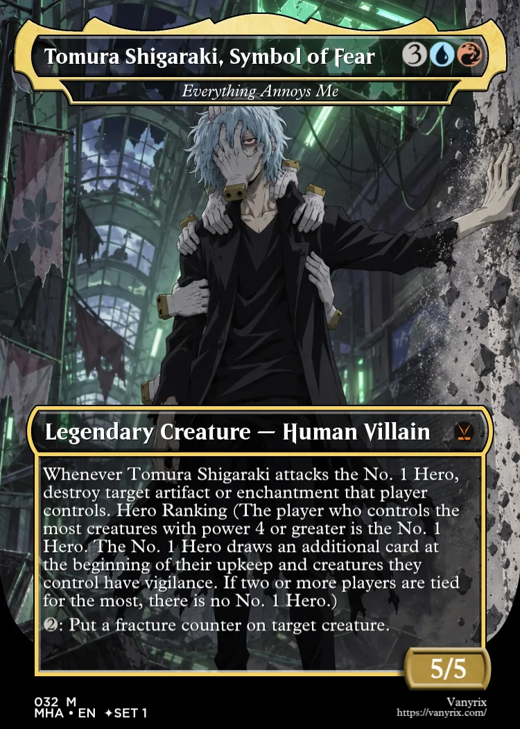 Tomura Shigaraki, Symbol of Fear