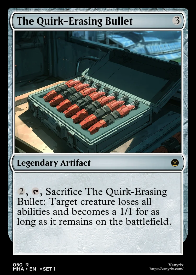 The Quirk-Erasing Bullet