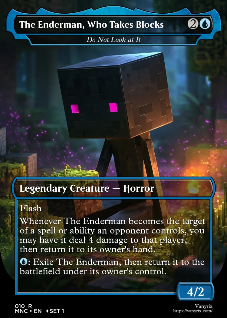 The Enderman, Who Takes Blocks