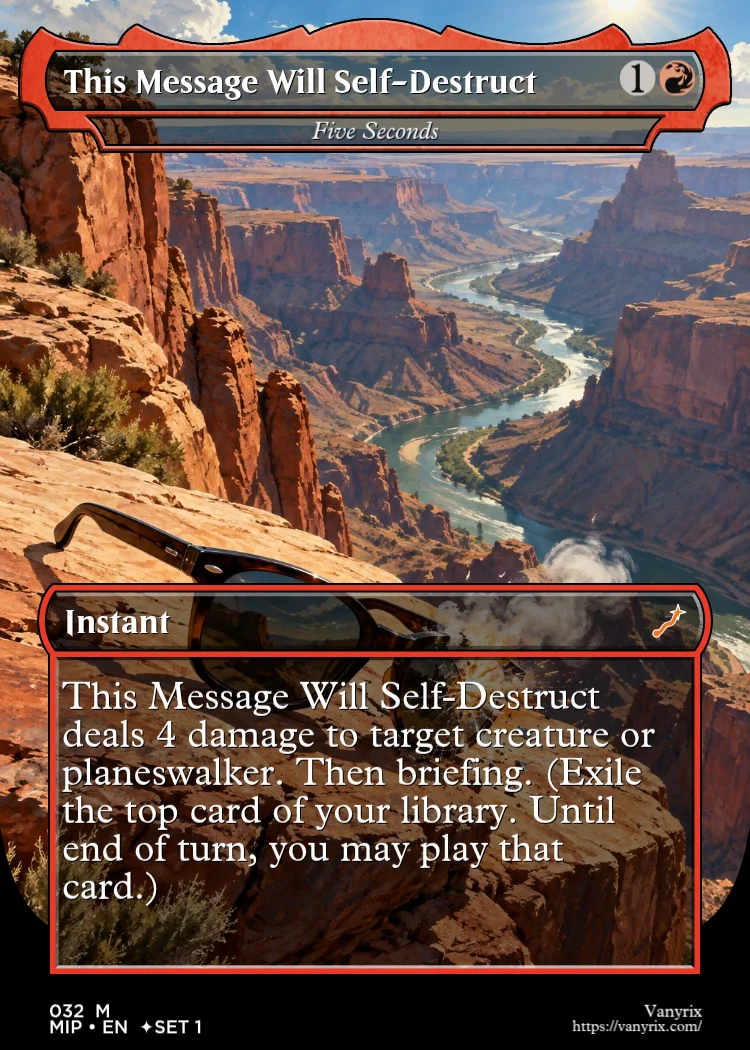 This Message Will Self-Destruct