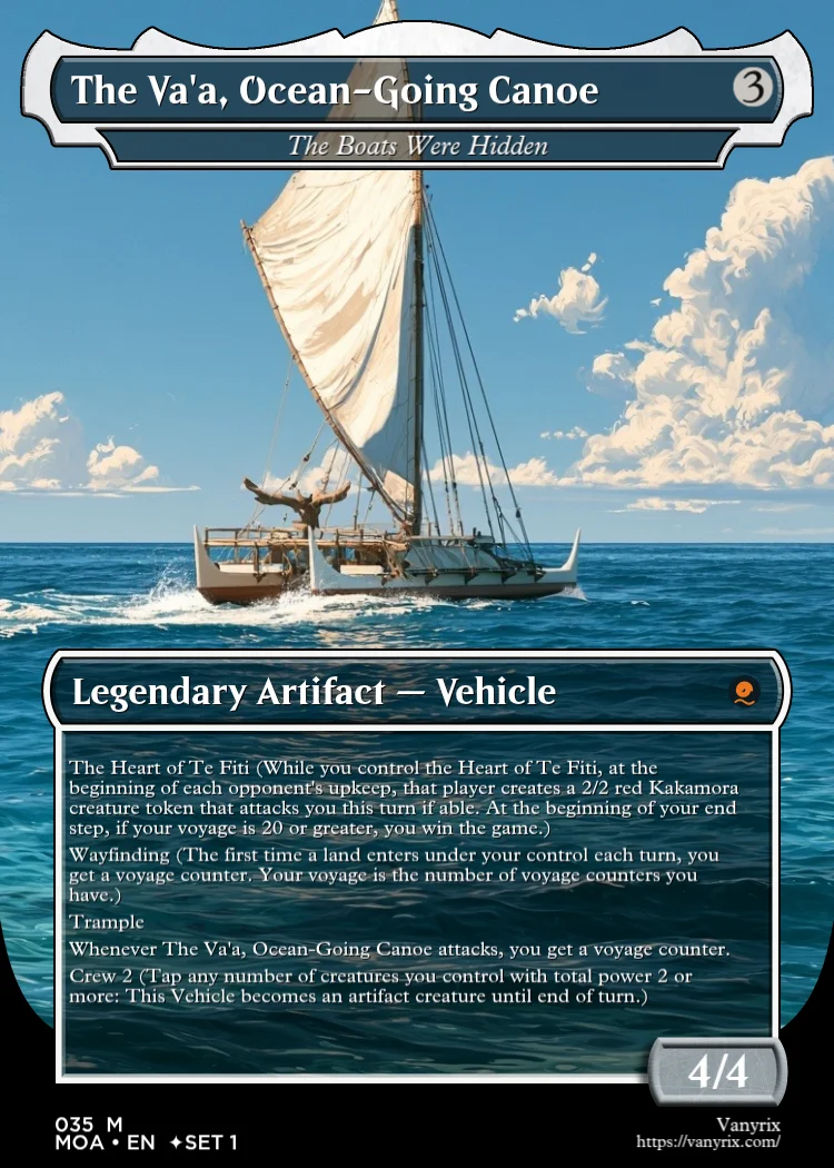 The Va'a, Ocean-Going Canoe