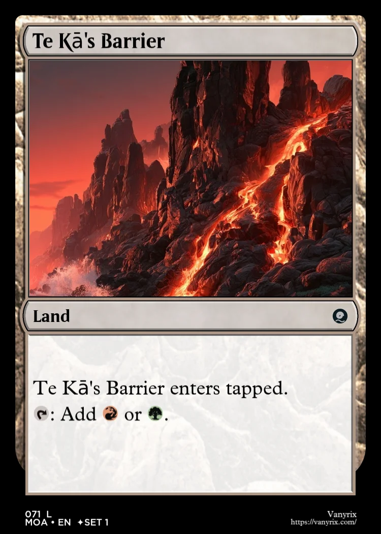 Te Kā's Barrier