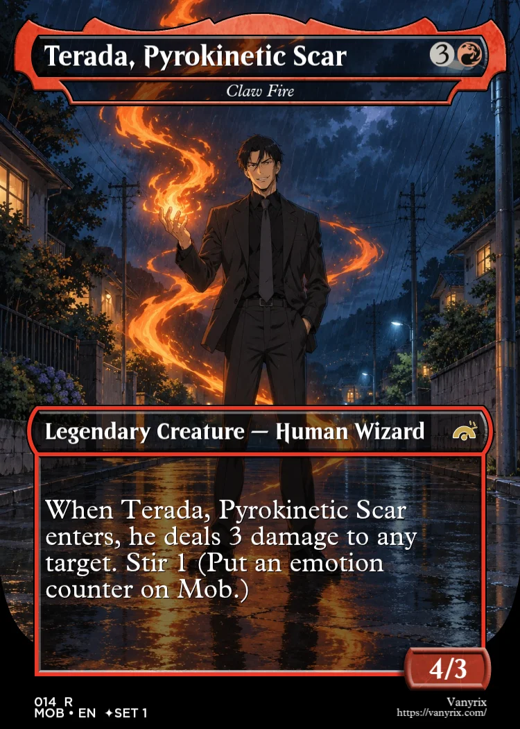 Terada, Pyrokinetic Scar