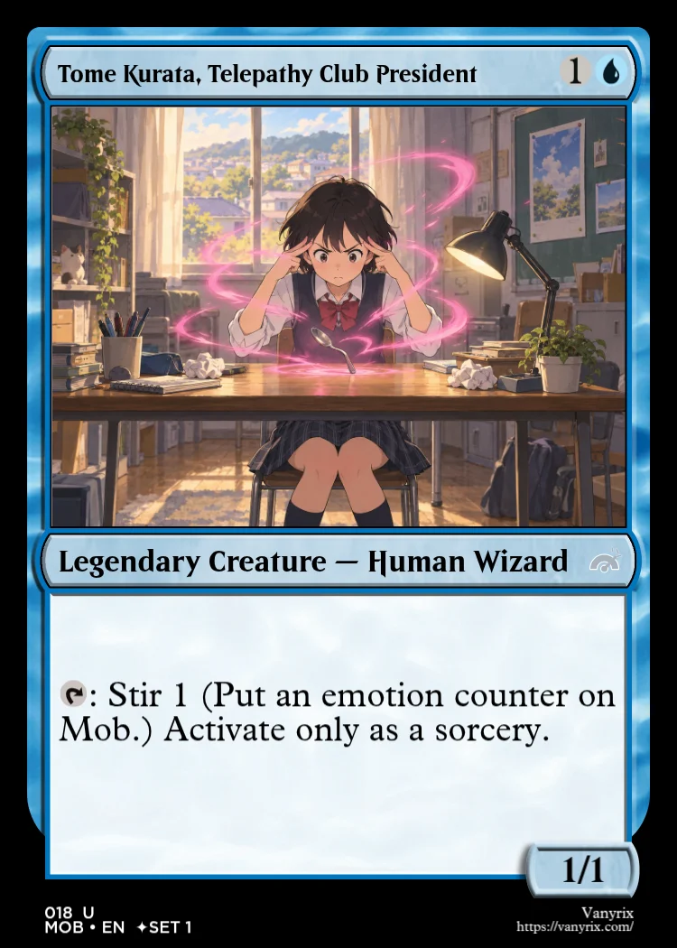 Tome Kurata, Telepathy Club President