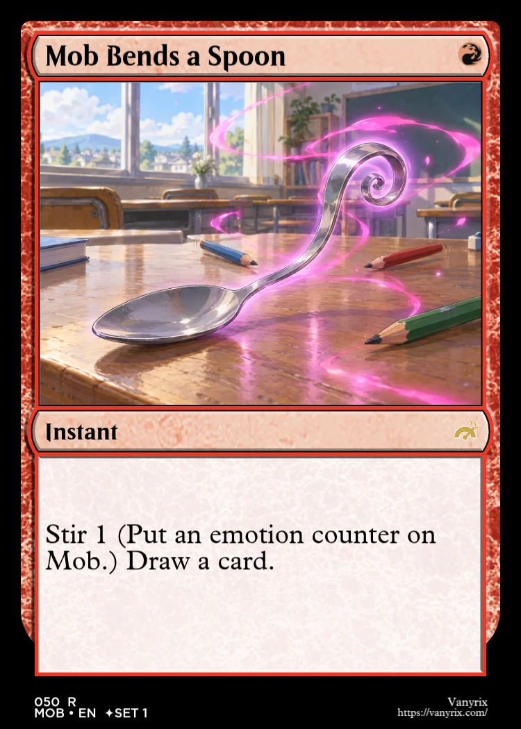 Mob Bends a Spoon