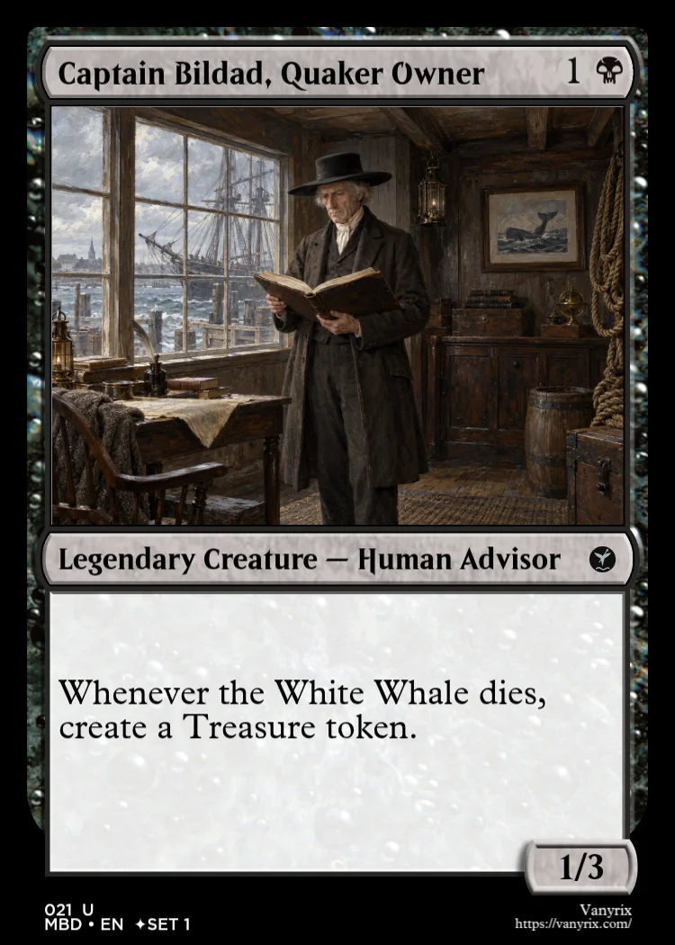 Captain Bildad, Quaker Owner