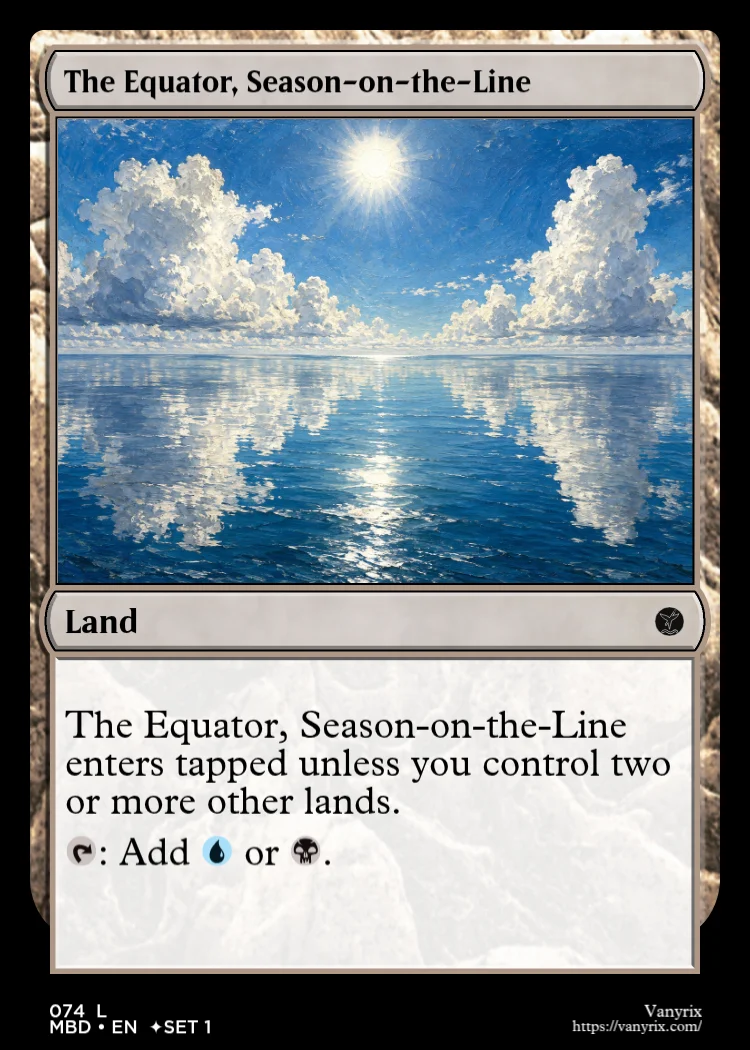 The Equator, Season-on-the-Line