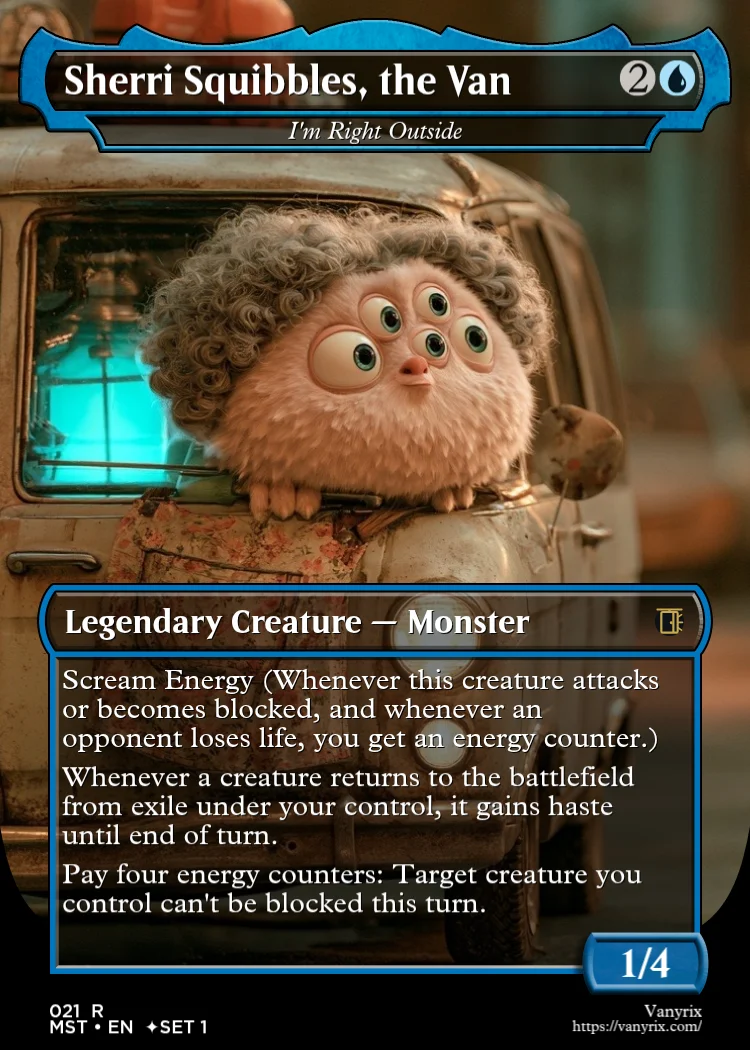 Sherri Squibbles, the Van