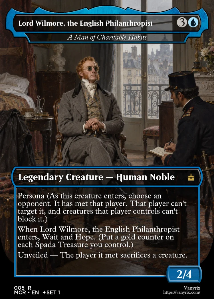 Lord Wilmore, the English Philanthropist