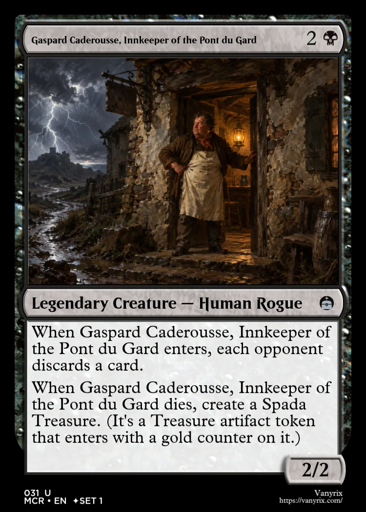 Gaspard Caderousse, Innkeeper of the Pont du Gard