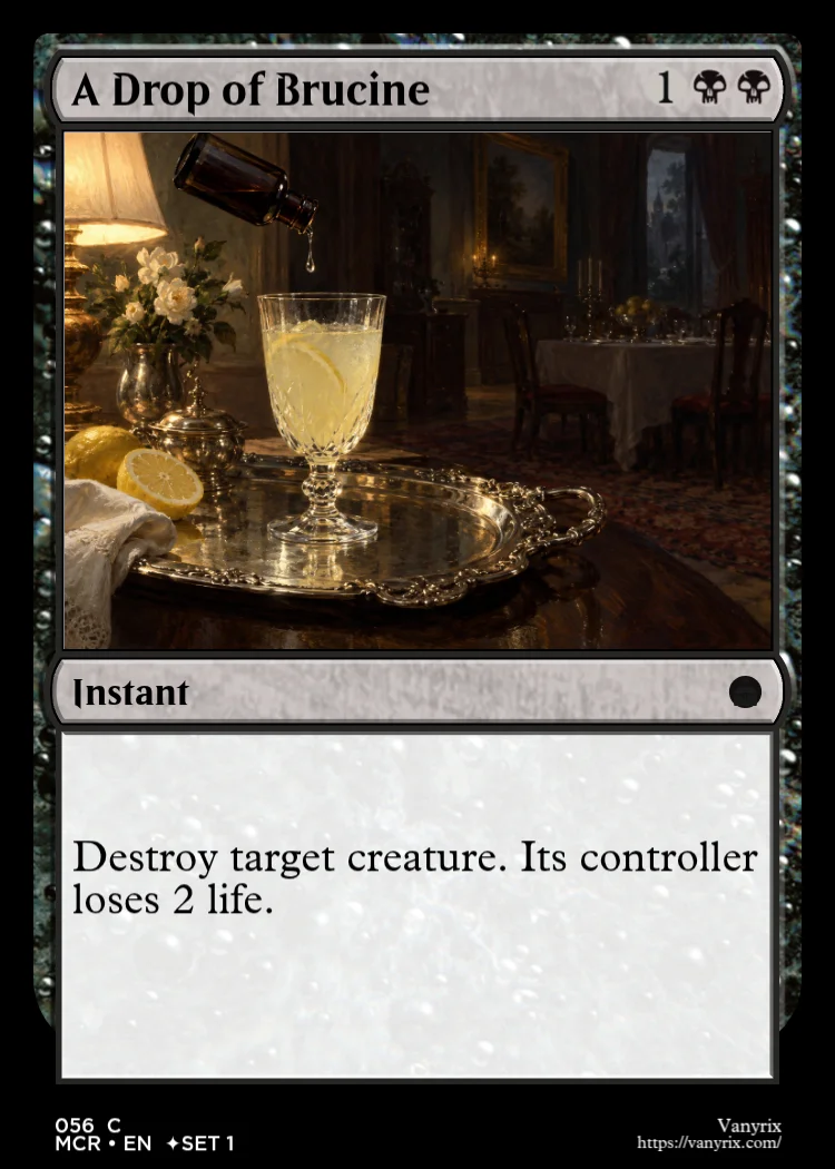 A Drop of Brucine