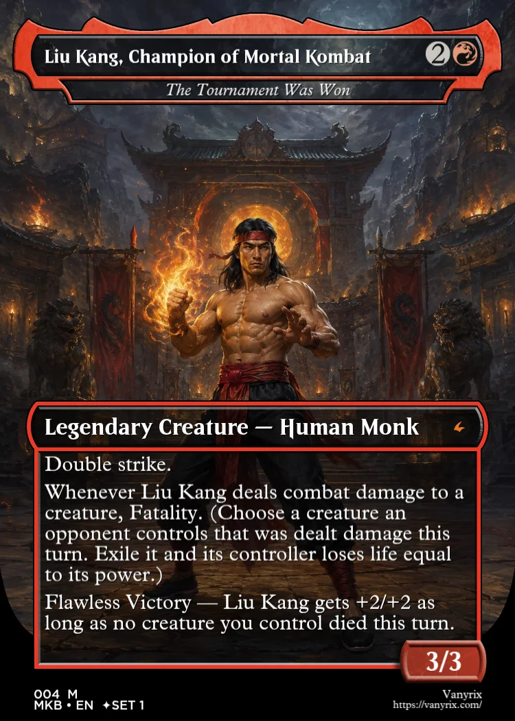 Liu Kang, Champion of Mortal Kombat