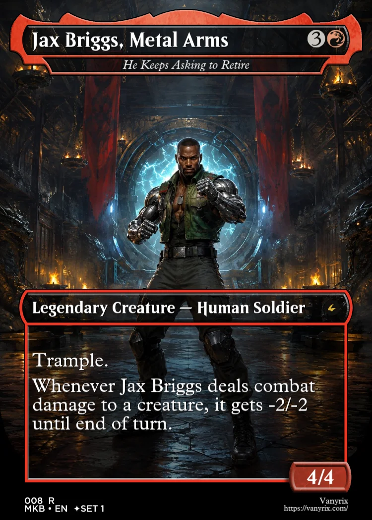 Jax Briggs, Metal Arms