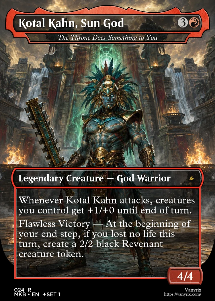 Kotal Kahn, Sun God