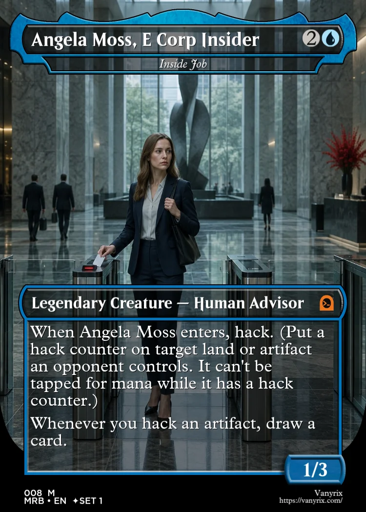 Angela Moss, E Corp Insider
