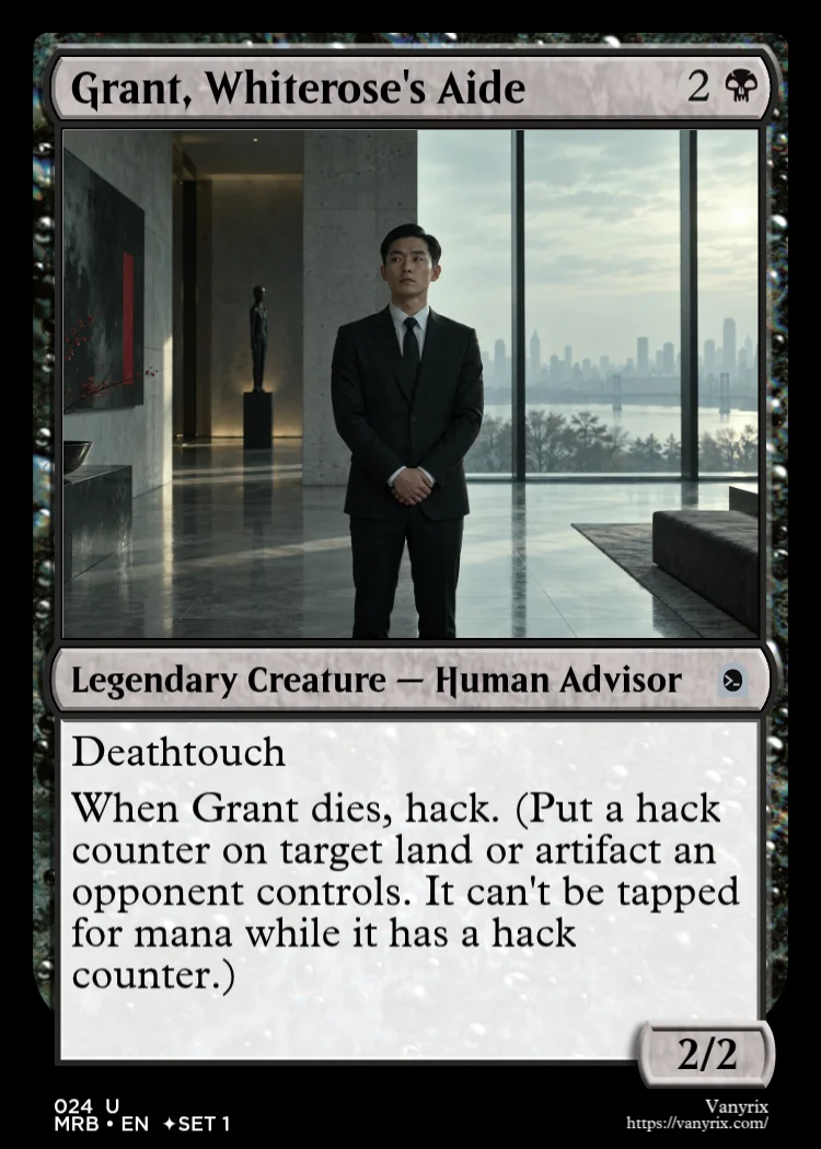 Grant, Whiterose's Aide