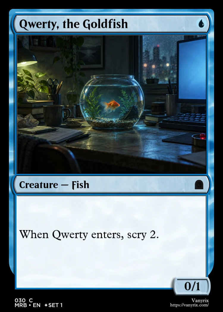 Qwerty, the Goldfish