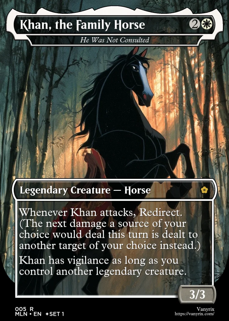 Khan, the Family Horse