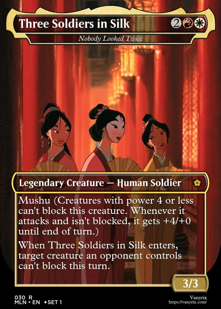 Three Soldiers in Silk