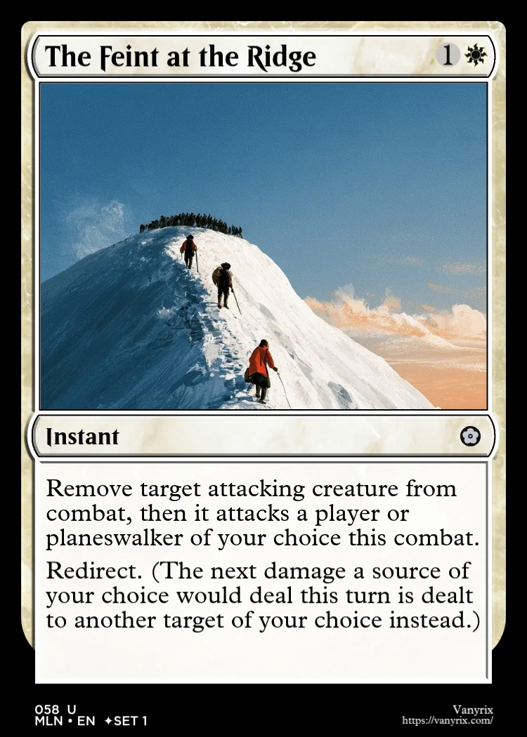 The Feint at the Ridge