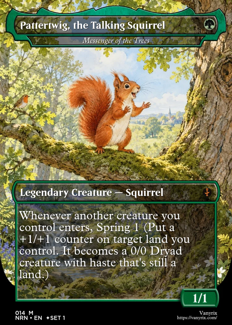Pattertwig, the Talking Squirrel