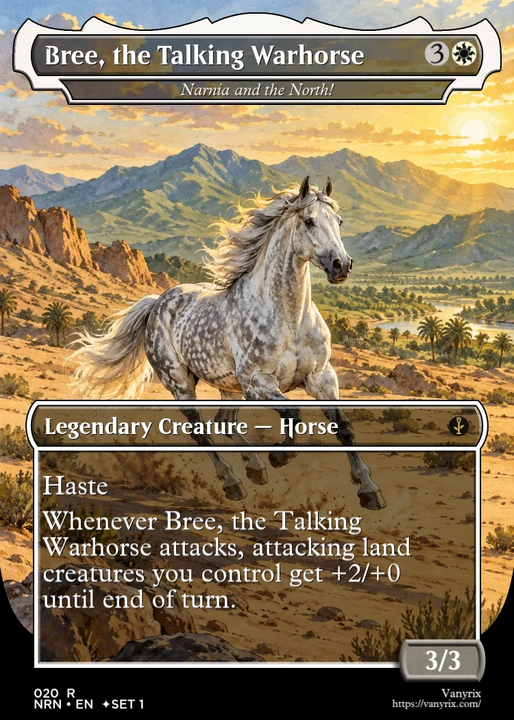 Bree, the Talking Warhorse