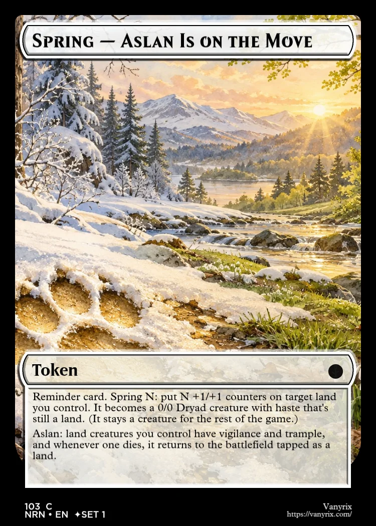 Spring — Aslan Is on the Move