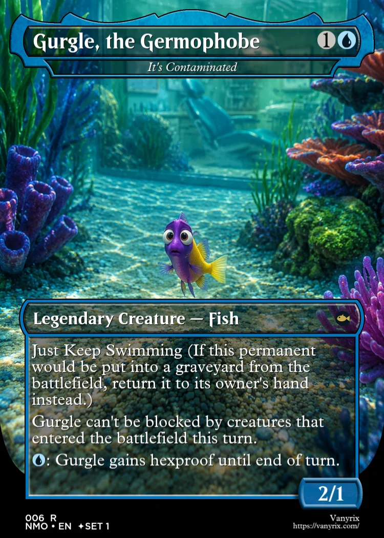 Gurgle, the Germophobe