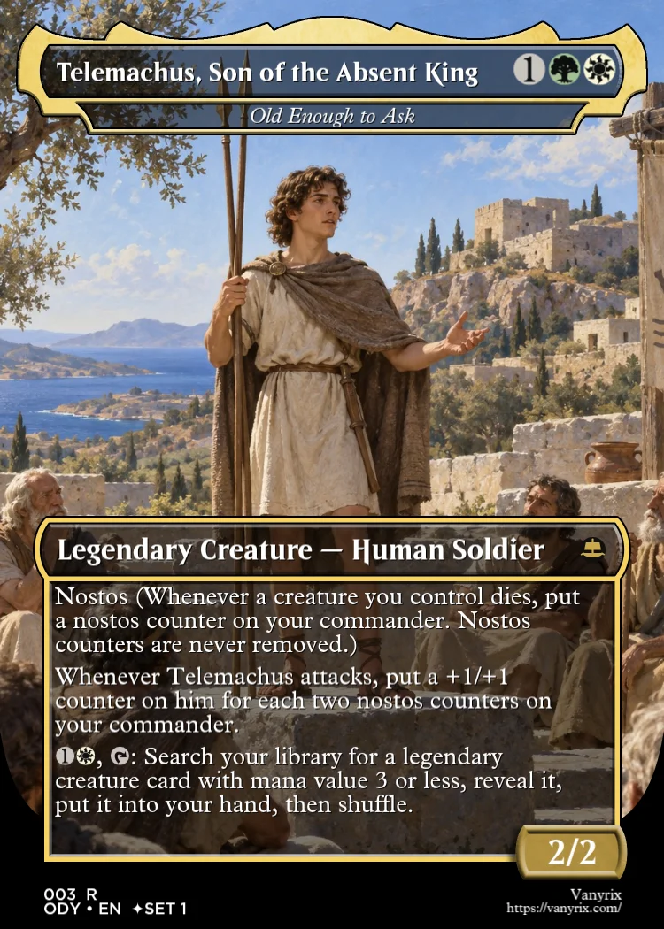 Telemachus, Son of the Absent King