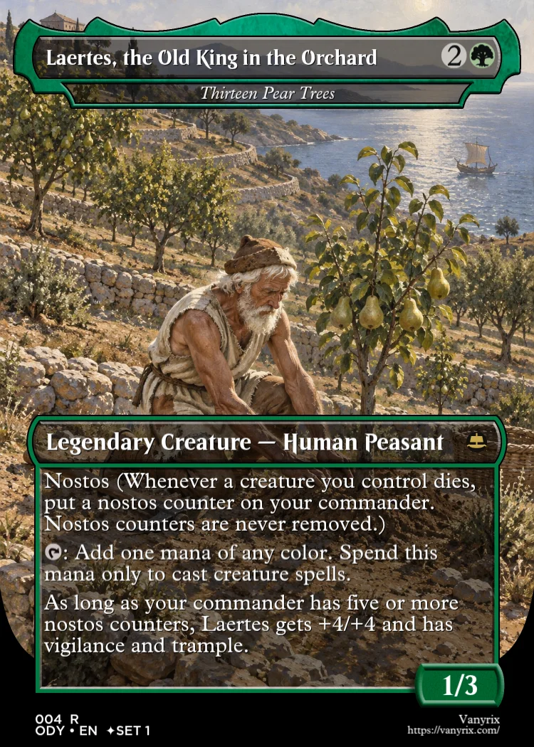 Laertes, the Old King in the Orchard