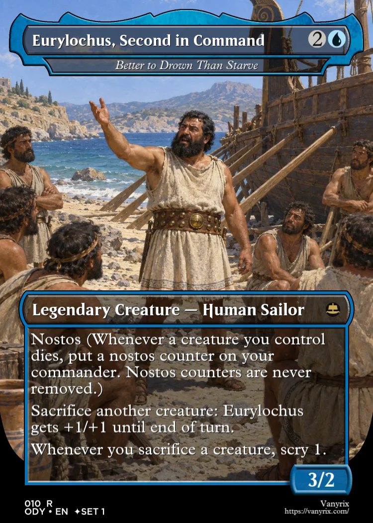 Eurylochus, Second in Command