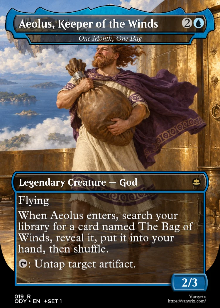 Aeolus, Keeper of the Winds