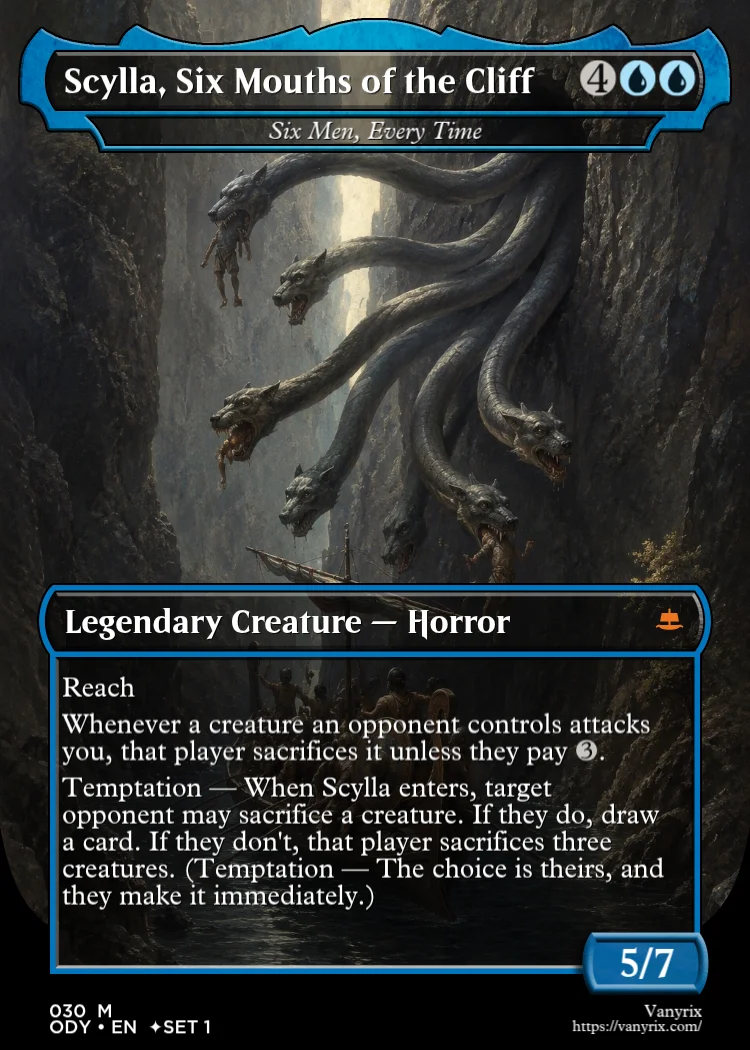 Scylla, Six Mouths of the Cliff