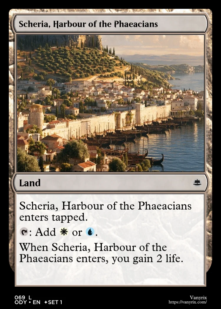 Scheria, Harbour of the Phaeacians