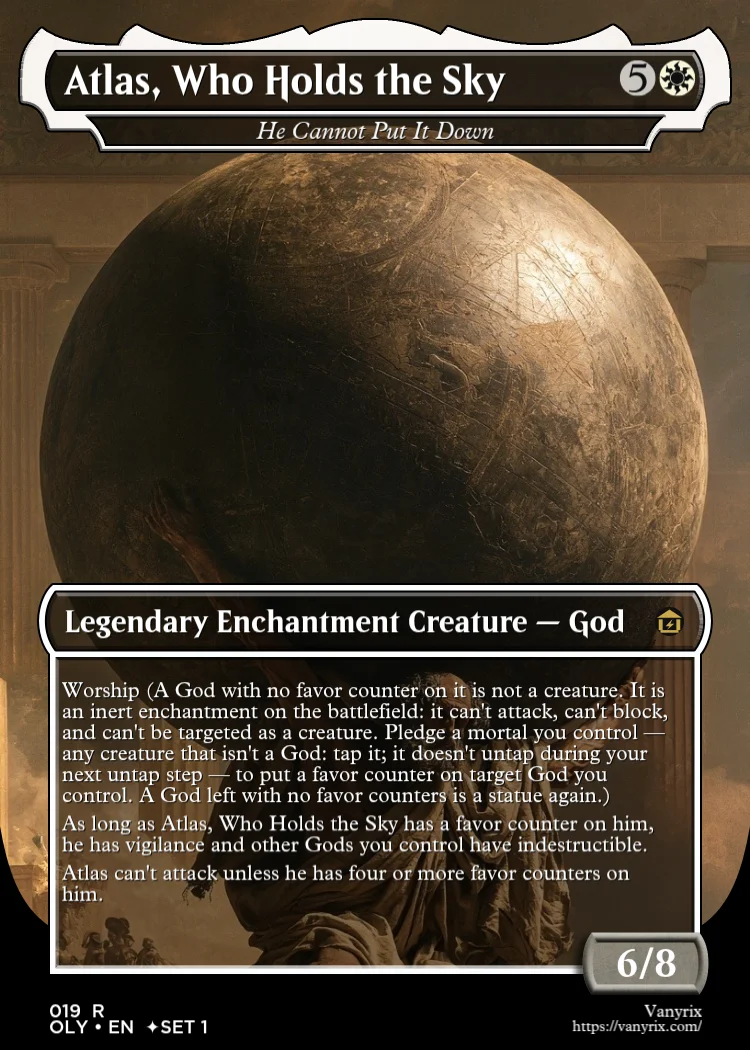 Atlas, Who Holds the Sky