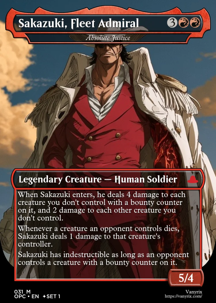 Sakazuki, Fleet Admiral