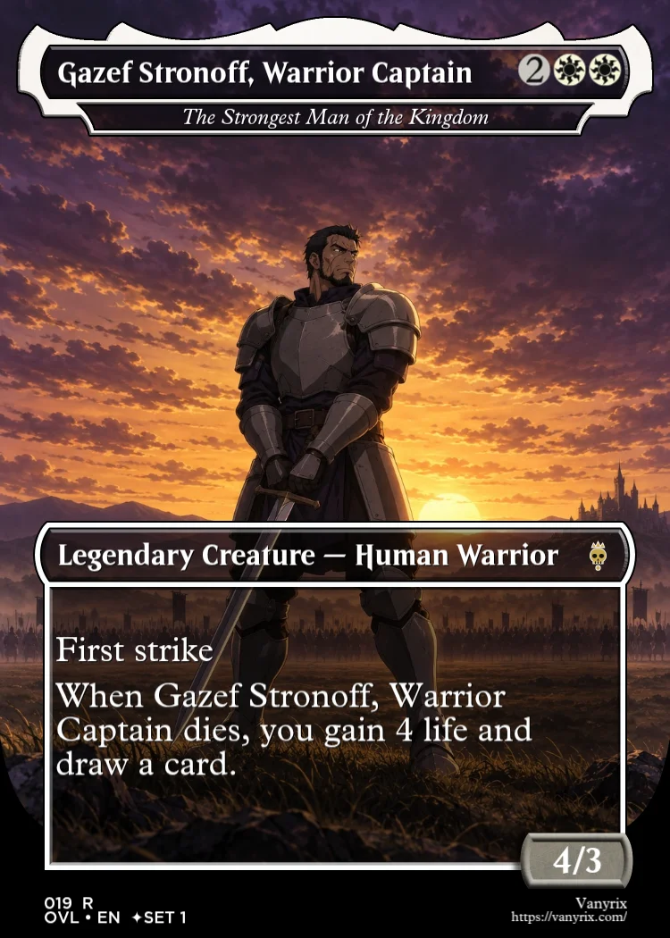 Gazef Stronoff, Warrior Captain