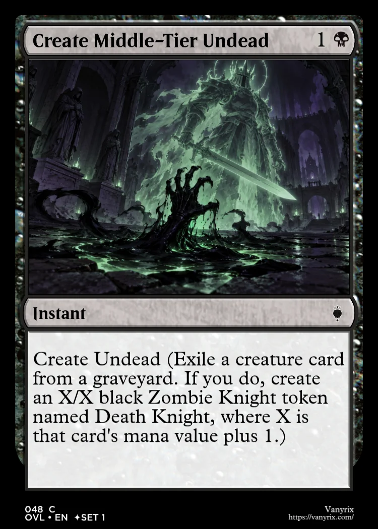 Create Middle-Tier Undead