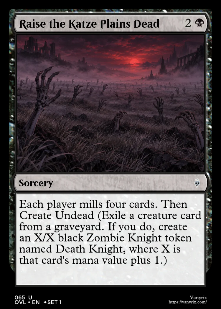 Raise the Katze Plains Dead
