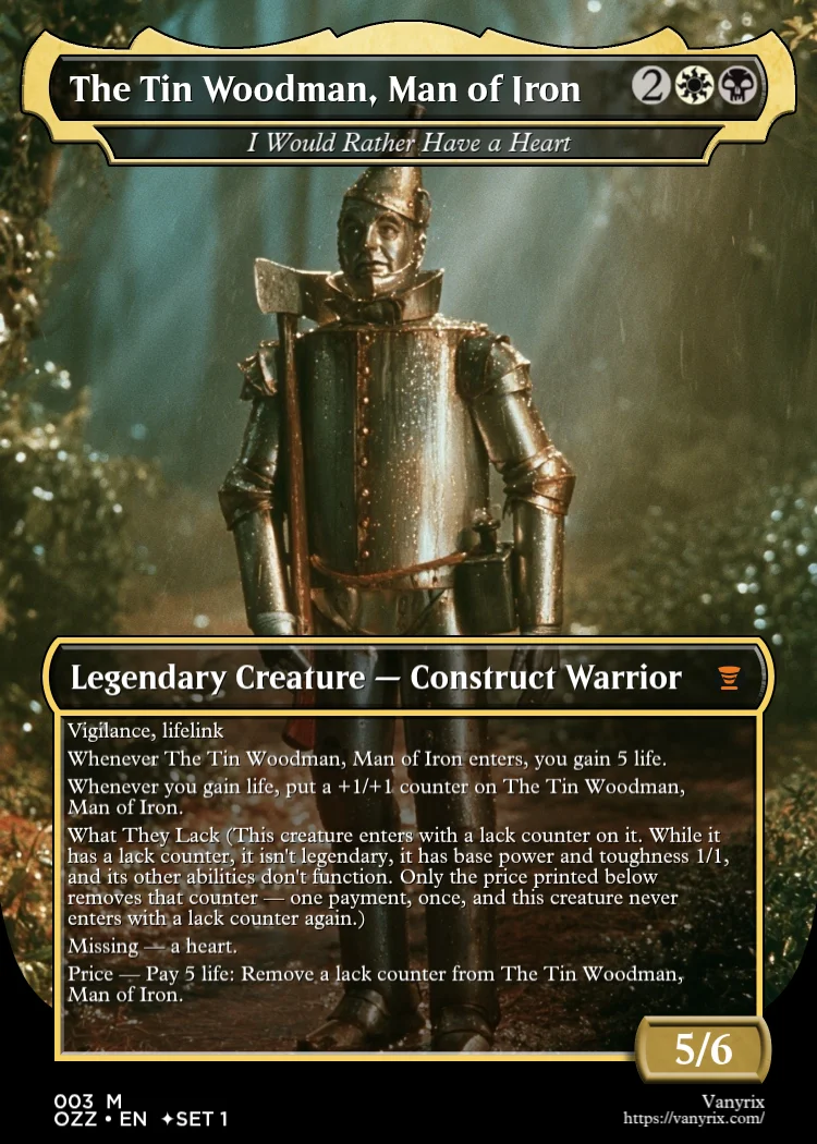 The Tin Woodman, Man of Iron