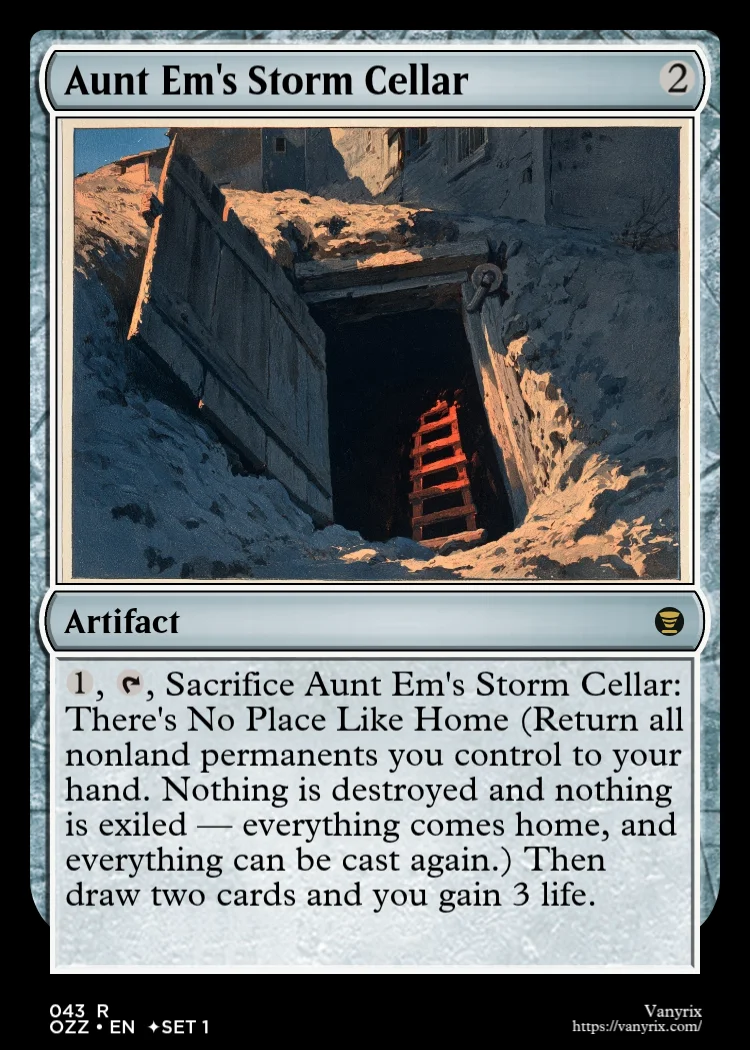 Aunt Em's Storm Cellar