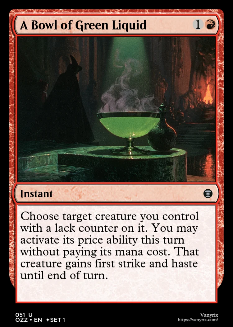 A Bowl of Green Liquid