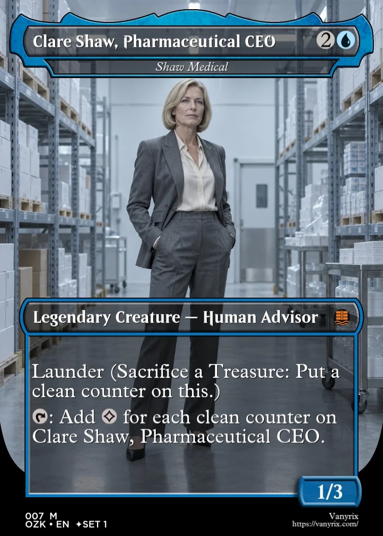 Clare Shaw, Pharmaceutical CEO
