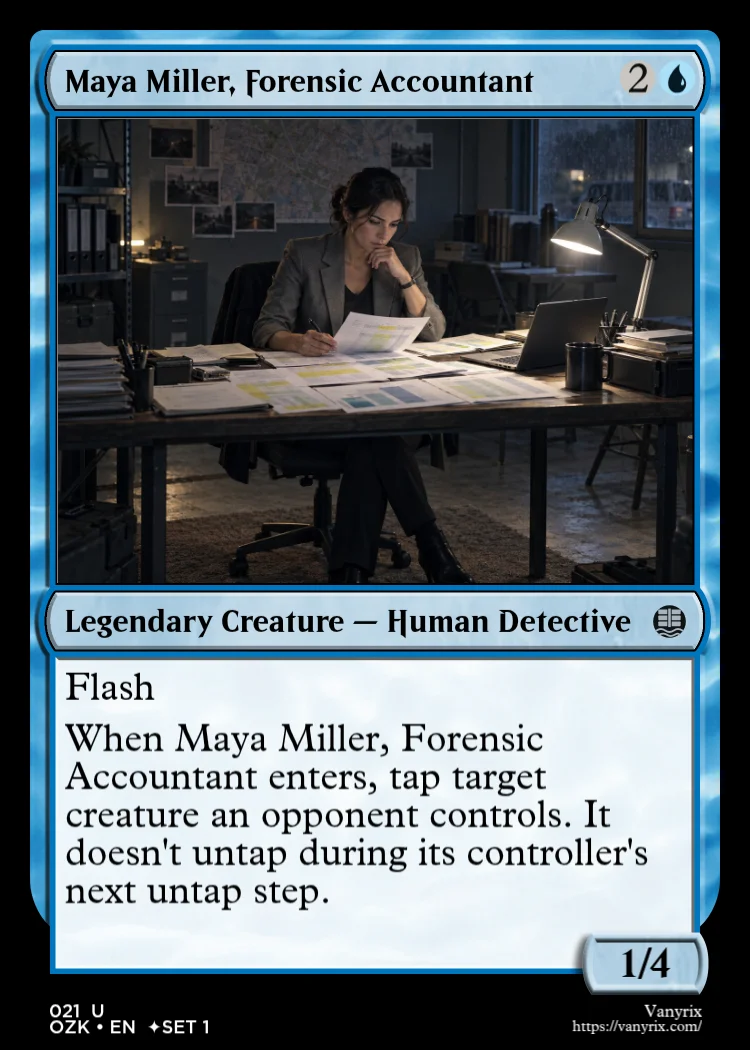 Maya Miller, Forensic Accountant