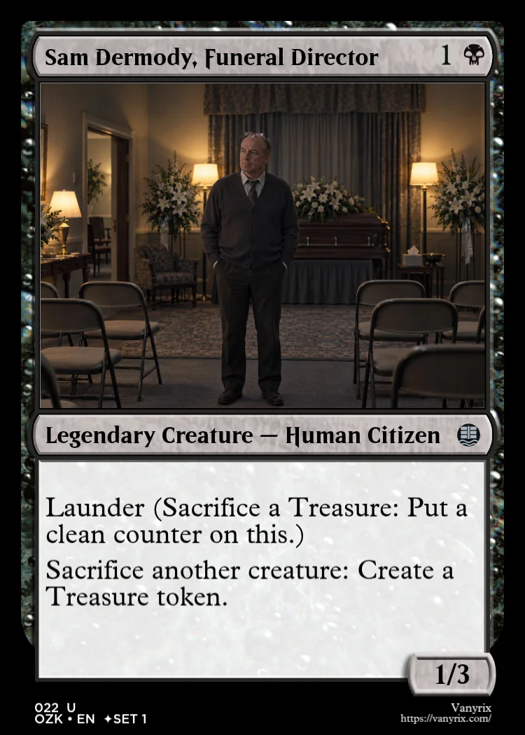 Sam Dermody, Funeral Director