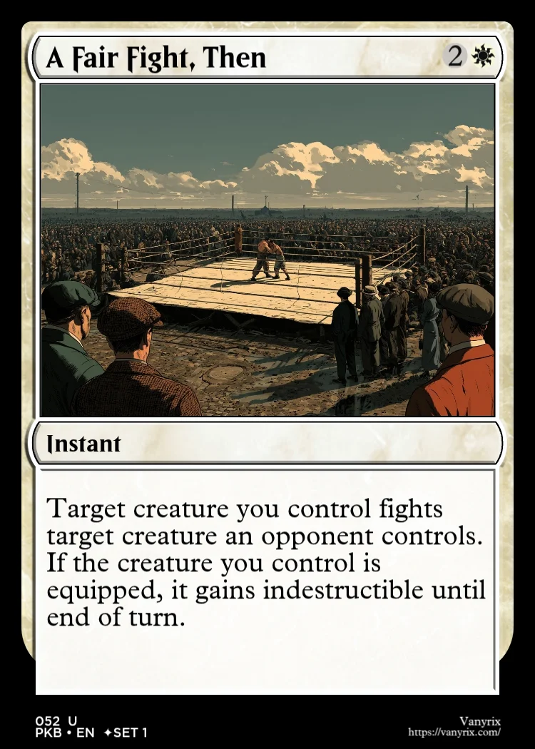 A Fair Fight, Then