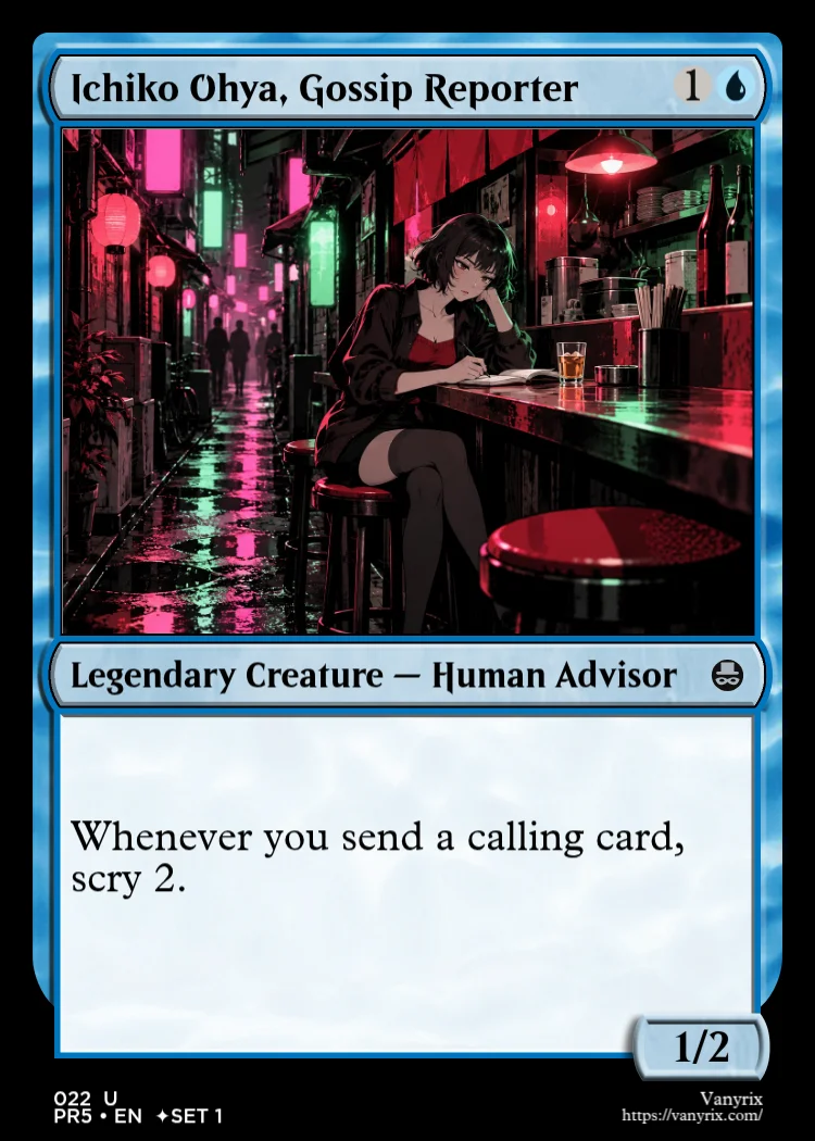 Ichiko Ohya, Gossip Reporter